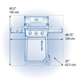 Freestyle? 365 SB with Range Side Burner , Propane, Graphite Grey