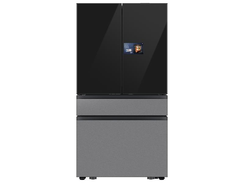 Bespoke 29 cu. ft. 4-Door French Door Refrigerator with AI Home & AI Vision Inside™ in Charcoal Glass and Stainless Steel