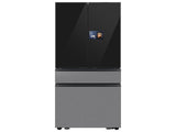 Bespoke 29 cu. ft. 4-Door French Door Refrigerator with AI Home & AI Vision Inside™ in Charcoal Glass and Stainless Steel