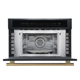Forno Oliena Espresso Black 30-Inch Built-In Microwave and Convection Oven Combo, 1.6 cu.ft, 1750W Convection, 1000W Microwave, Stainless Steel Interior, Glass Touch Controls, Sensor Cooking