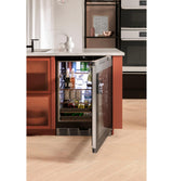 Café™ Beverage Center in Platinum Glass