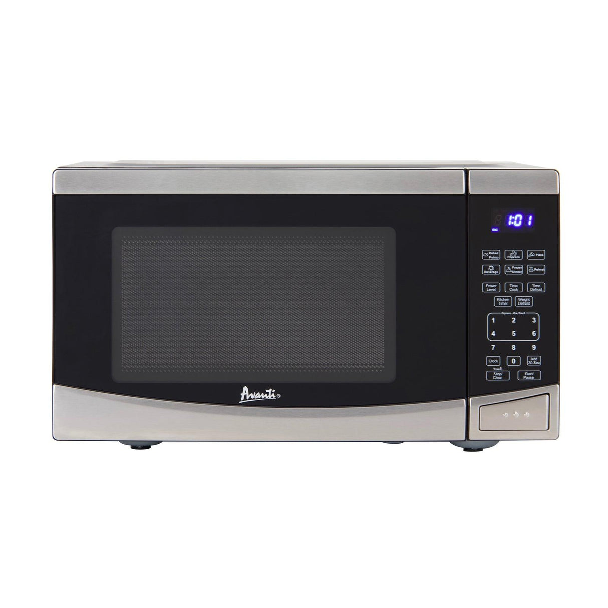 Avanti 0.9 Cu. Ft. Microwave Oven, Digital - Stainless Steel