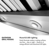 ZLINE 60 in. Wall Mount Outdoor Grill Hood (GOW2-60)