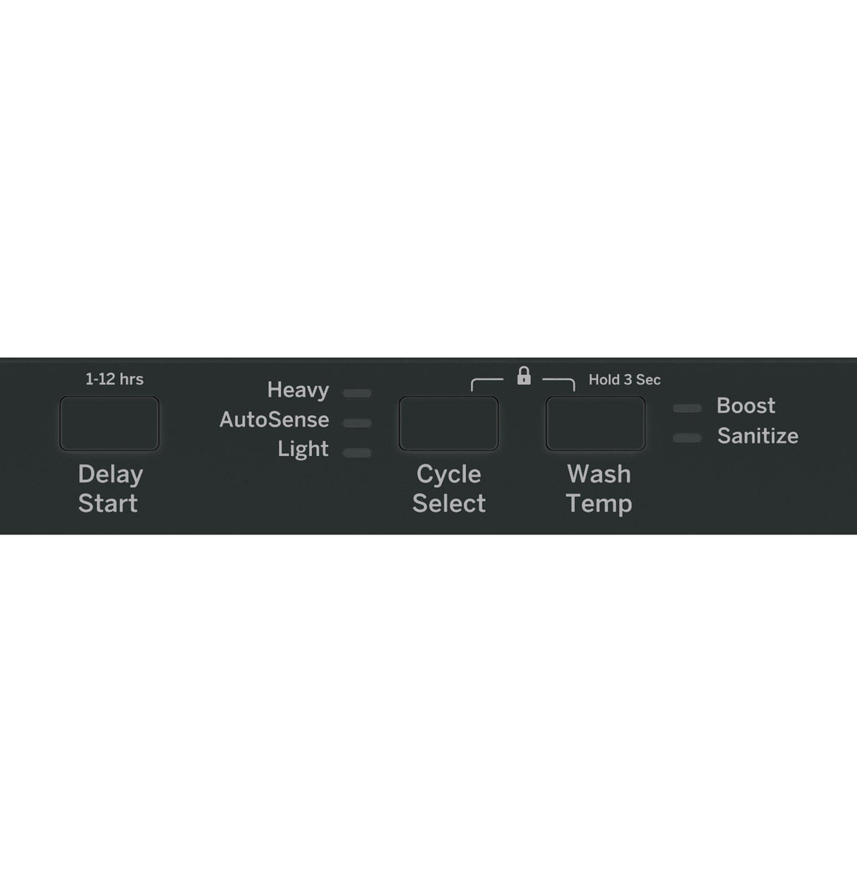 GE® ENERGY STAR® ADA Compliant Stainless Steel Interior Dishwasher with Sanitize Cycle