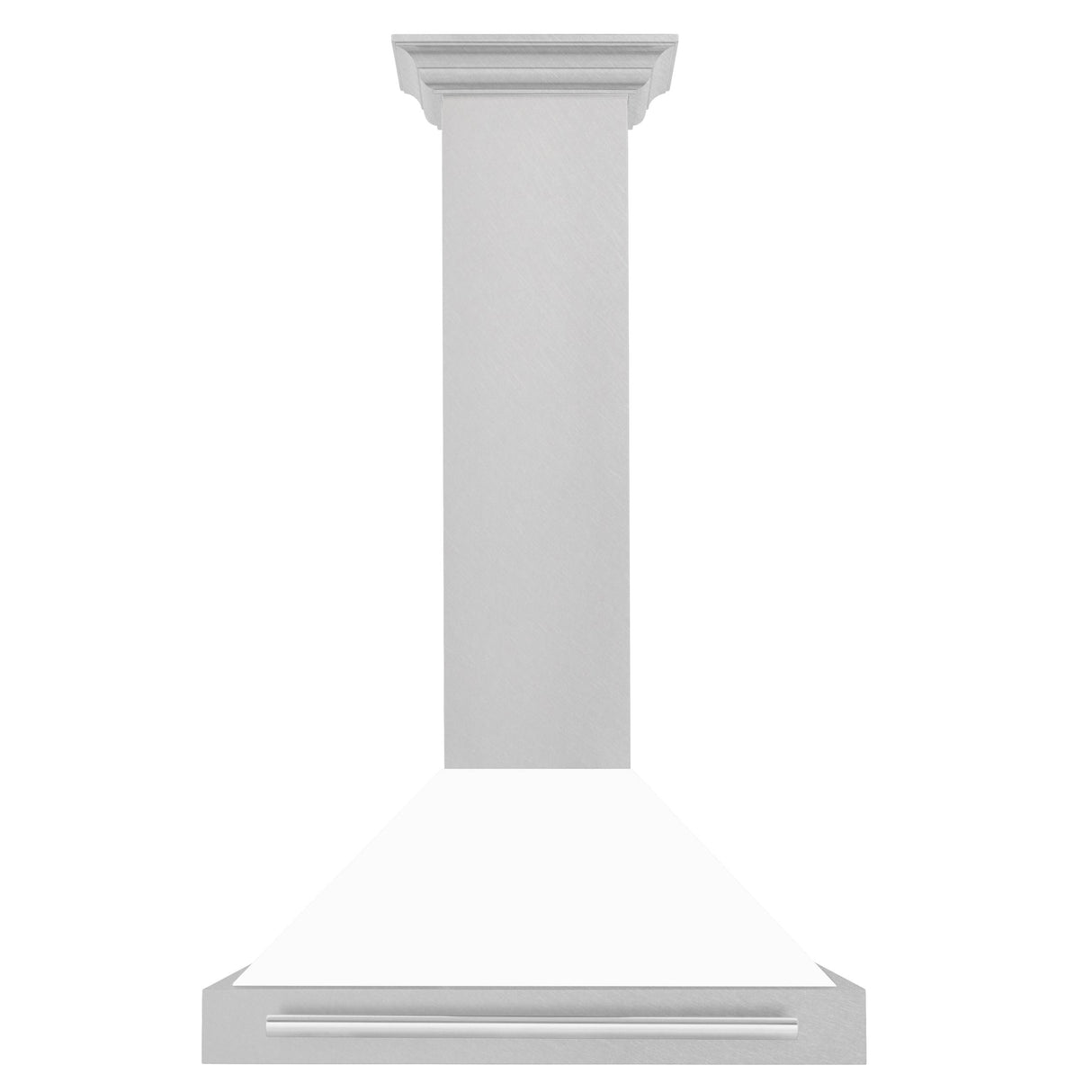 ZLINE 30 in. Convertible Fingerprint Resistant DuraSnow Stainless Steel Range Hood with Stainless Steel Handle (KB4SNX-30) [Color: White Matte Shell]