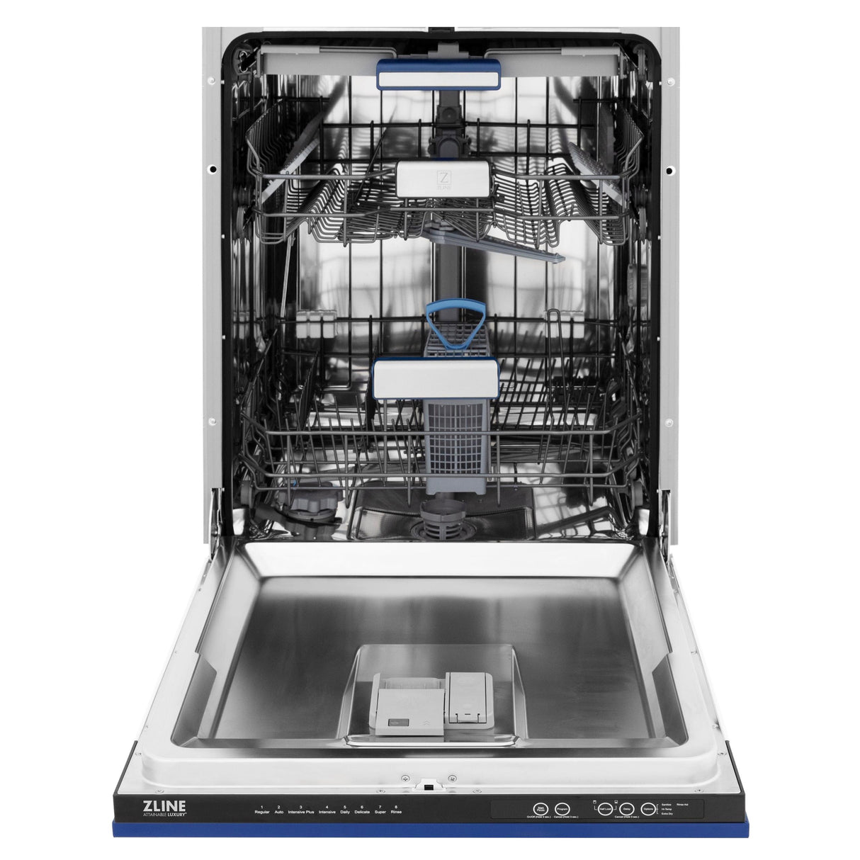 ZLINE 24" Tallac Series 3rd Rack Dishwasher with Traditional Handle, 51dBa (DWV-24) [Color: Blue Matte]