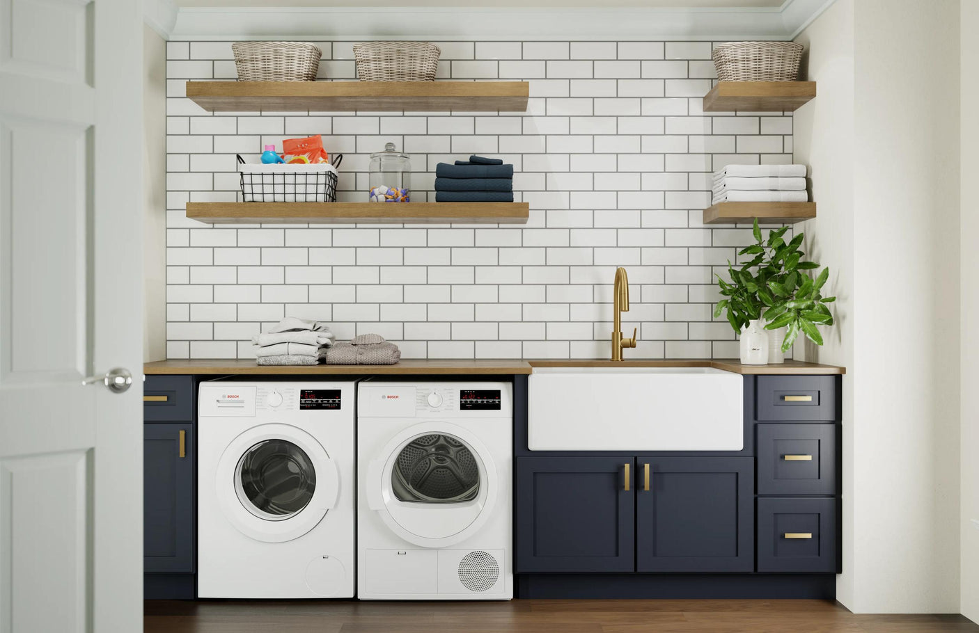 300 Series Compact Washer , White