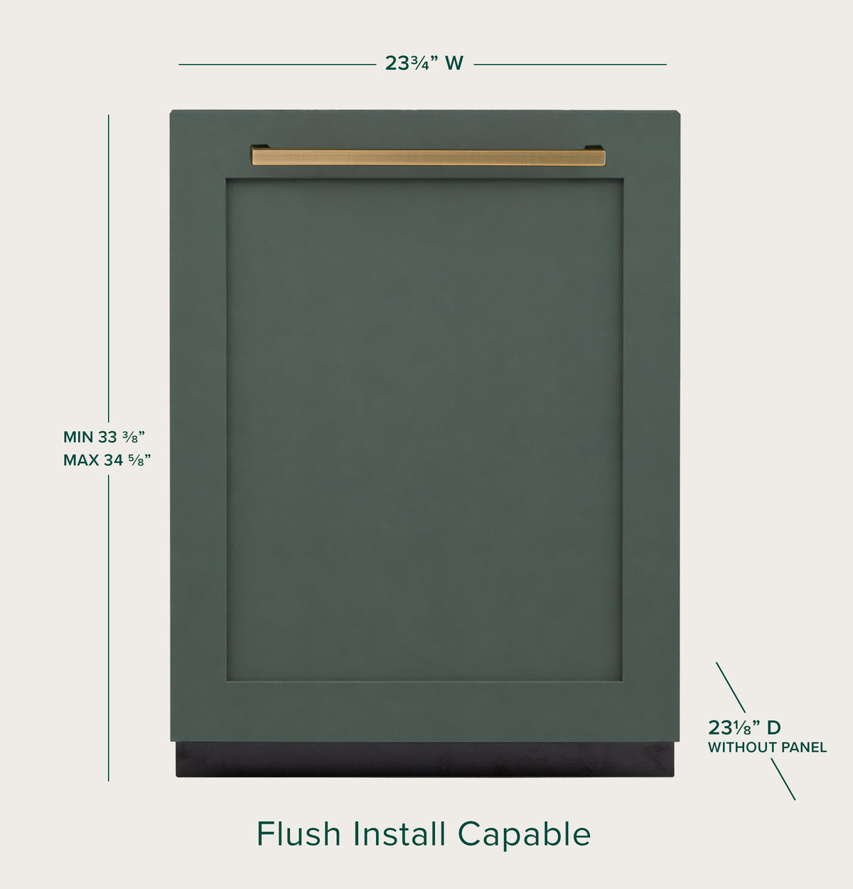 CAF(EBACK)™ CustomFit ENERGY STAR® Panel-Ready Stainless Interior Smart Dishwasher with Ultra Wash Top Rack and Dual Convection Ultra Dry™