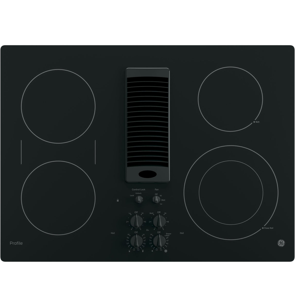 GE Profile™ 30" Downdraft Electric Cooktop