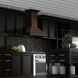 ZLINE Ducted Wooden Wall Mount Range Hood in Antigua and Walnut with Remote Motor (KBAR-RD)