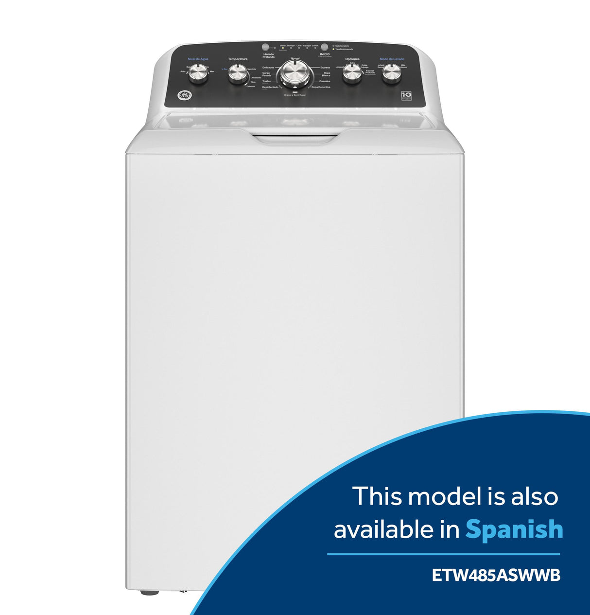 GE® 4.5 cu. ft. Capacity Washer with Stainless Steel Basket, Cold Plus and Wash Boost