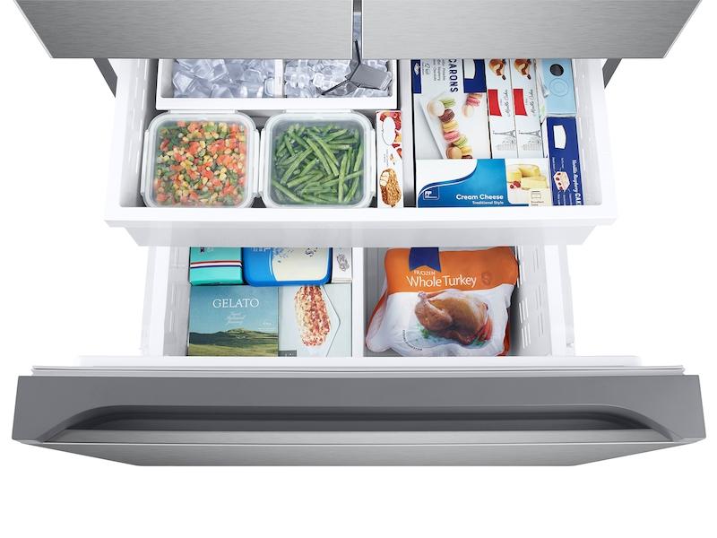 25 cu. ft. 33" 3-Door French Door Refrigerator with Dual Auto Ice Maker in Stainless Steel