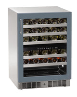 24 inch Dual-Zone Wine Refrigerator with Door Style - Panel Ready Frame Glass