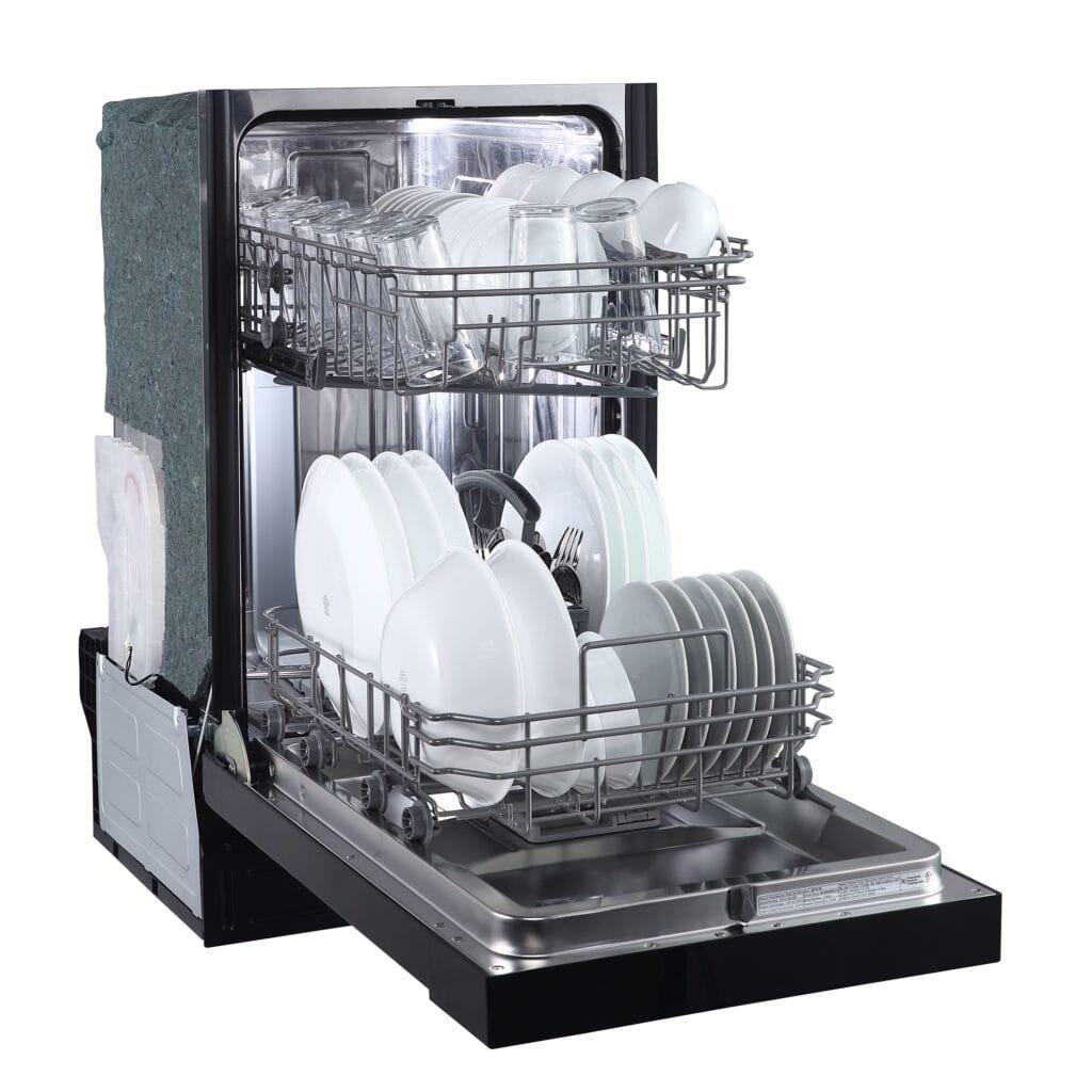 Danby 18" Wide Built-in Dishwasher in Black