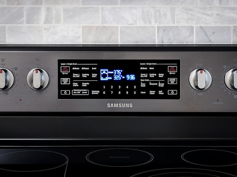 5.9 cu. ft. Freestanding Electric Range with Flex Duo™ & Dual Door in Black Stainless Steel