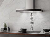 DA 6698 W Puristic Edition 6000 Stainless steel - Wall ventilation hood with energy-efficient LED lighting and touch controls for simple operation.