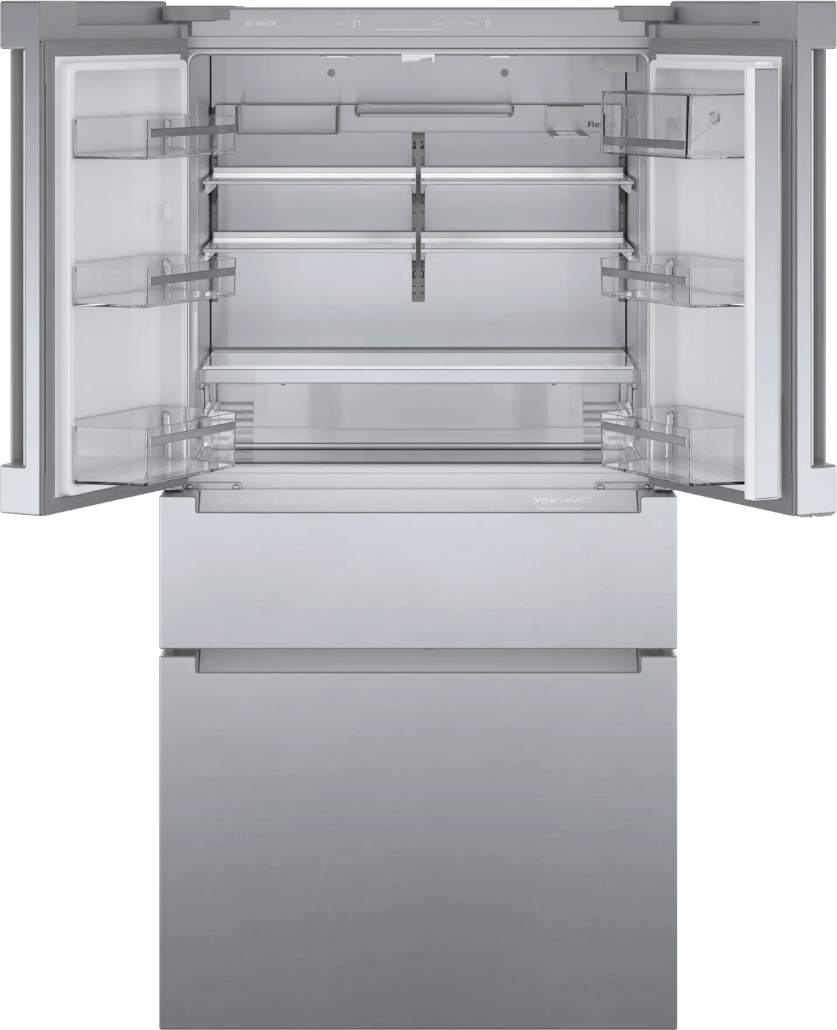 800 Series French Door Bottom Mount Refrigerator 36" Stainless steel (with anti-fingerprint)