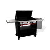 Slate® 30" Rust-Resistant Griddle with Extendable Side Table (Liquid Propane) - Black