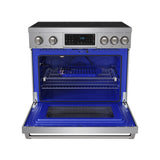 36 Inch Professional Induction Range With Tilt Panel Touch Control In Stainless Steel  Gordon Ramsay Series