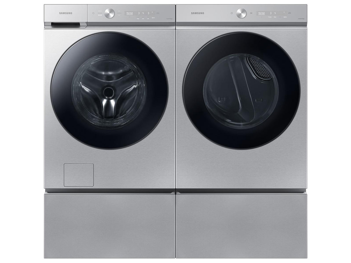 Bespoke 7.6 cu. ft. Ultra Capacity Electric Dryer with Super Speed Dry and AI Smart Dial in Silver Steel