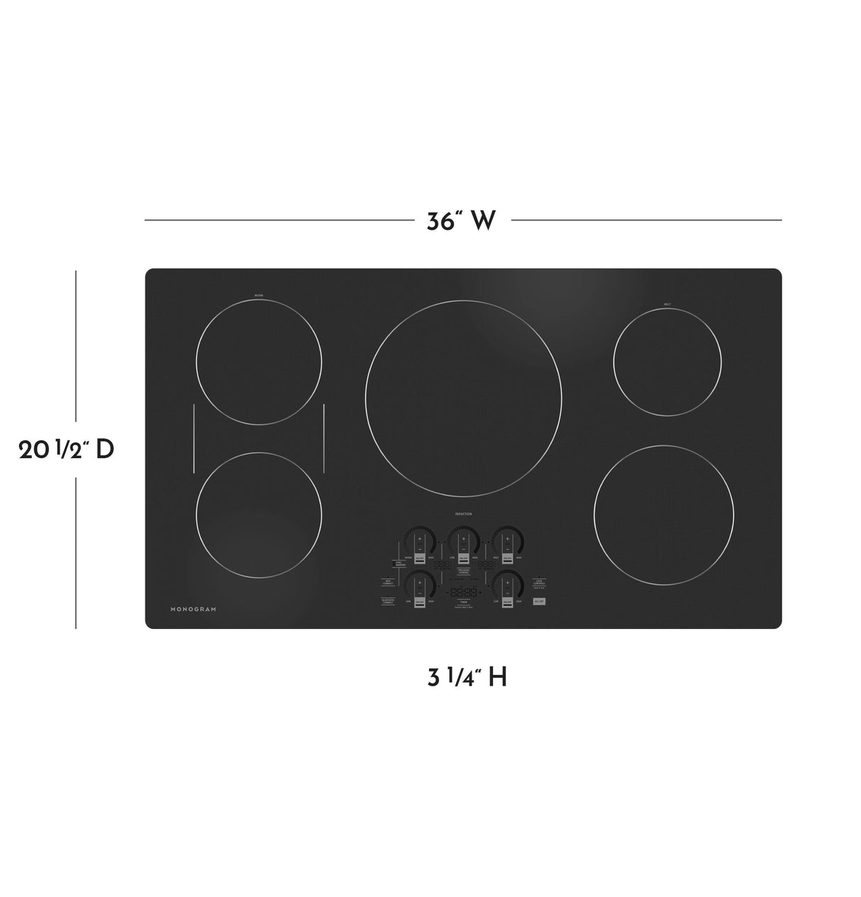 Monogram ENERGY STAR® 36" Induction Cooktop