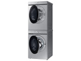 Bespoke 5.3 cu. ft. Ultra Capacity Front Load Washer with Super Speed Wash and AI Smart Dial in Silver Steel