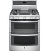 GE Profile™ Series 30" Free-Standing Gas Double Oven Convection Range