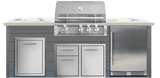 32in XLT Grill Grey Outdoor Kitchen Island