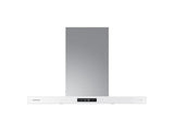 36" Bespoke Smart Wall Mount Hood with LCD Display in Clean White