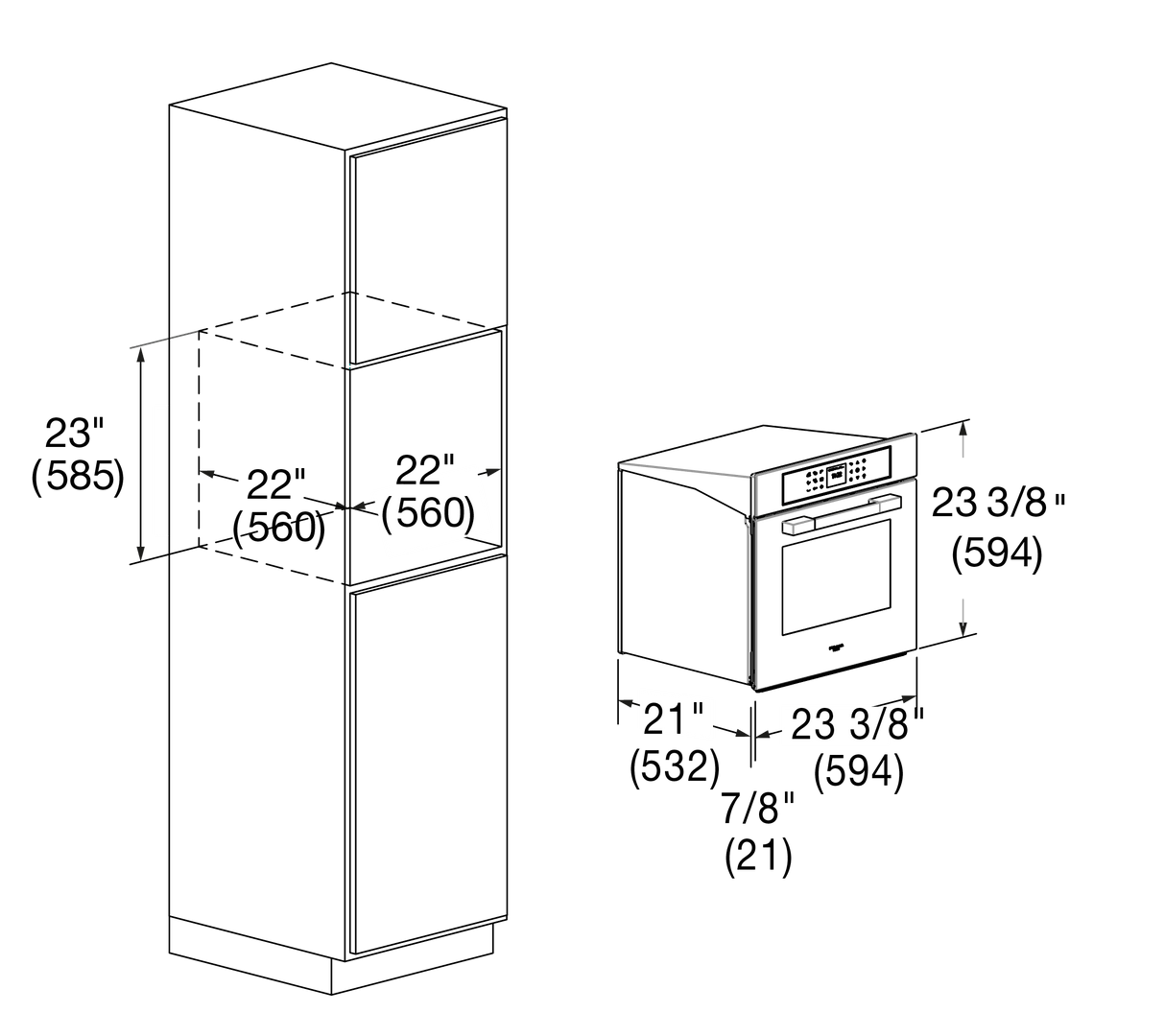 24" TOUCH CONTROL SELF-CLEAN OVEN