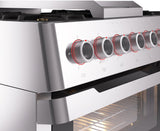 Panoramagic 36 Inch Dual Fuel Liquid Propane Freestanding Range in Stainless Steel with Trim