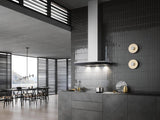 DA 6698 W Puristic Edition 6000 Stainless steel - Wall ventilation hood with energy-efficient LED lighting and touch controls for simple operation.