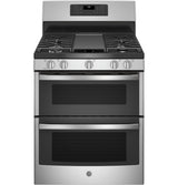 GE® 30" Free-Standing Gas Double Oven Convection Range