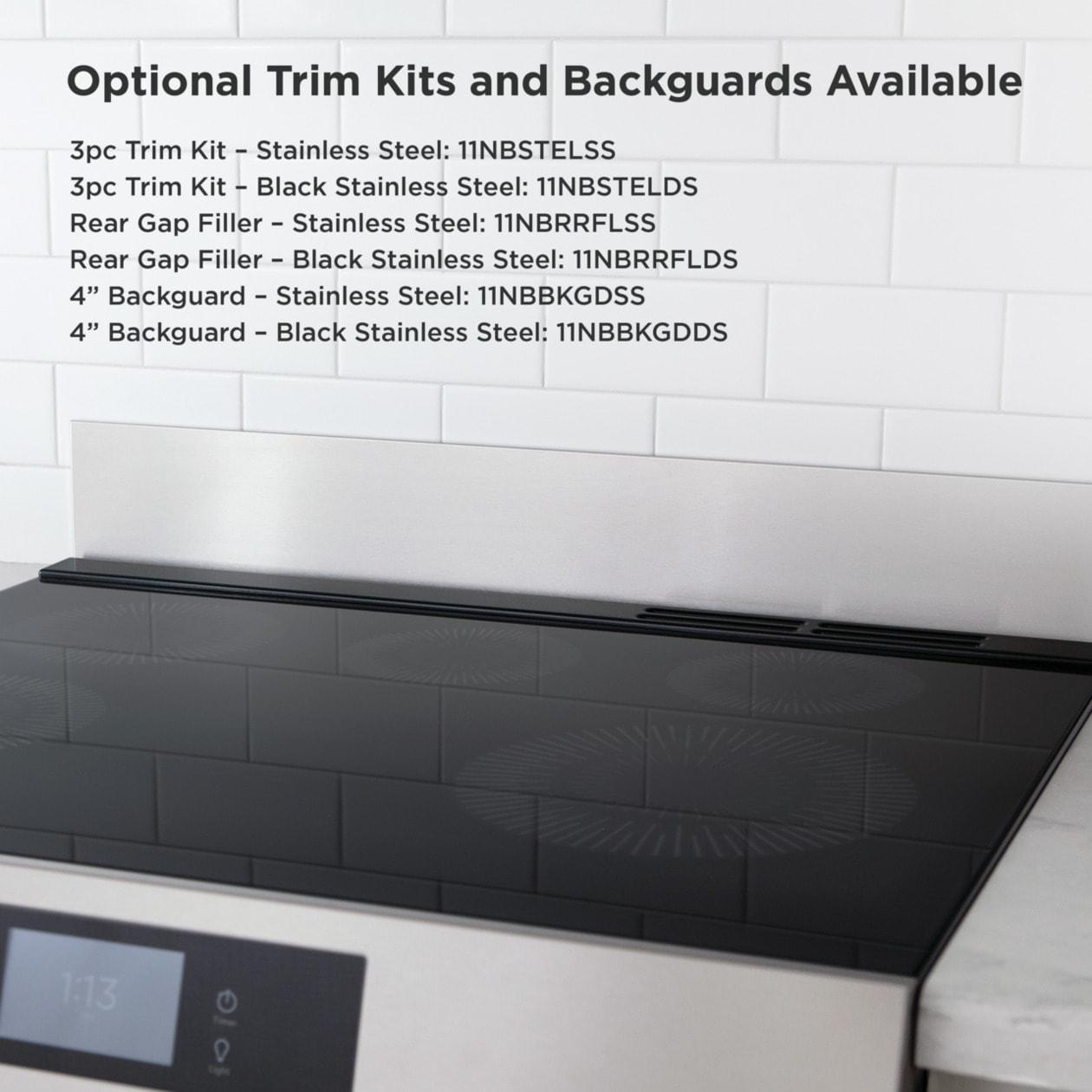 30" Front Control Electric Range with Total Convection