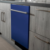 ZLINE 24 in. Top Control Dishwasher with Stainless Steel Tub and Modern Style Handle, 52dBa (DW-24) [Color: Black Matte]