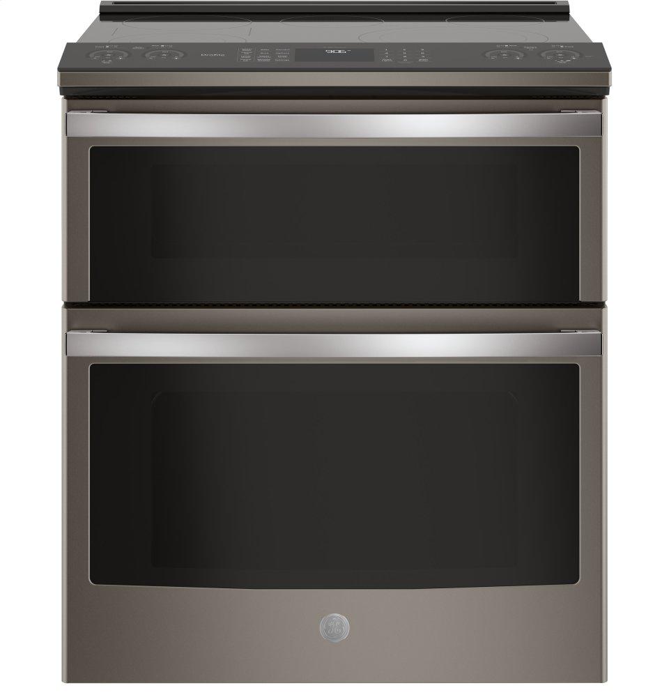 GE Profile™ 30" Smart Slide-In Electric Double Oven Convection Range