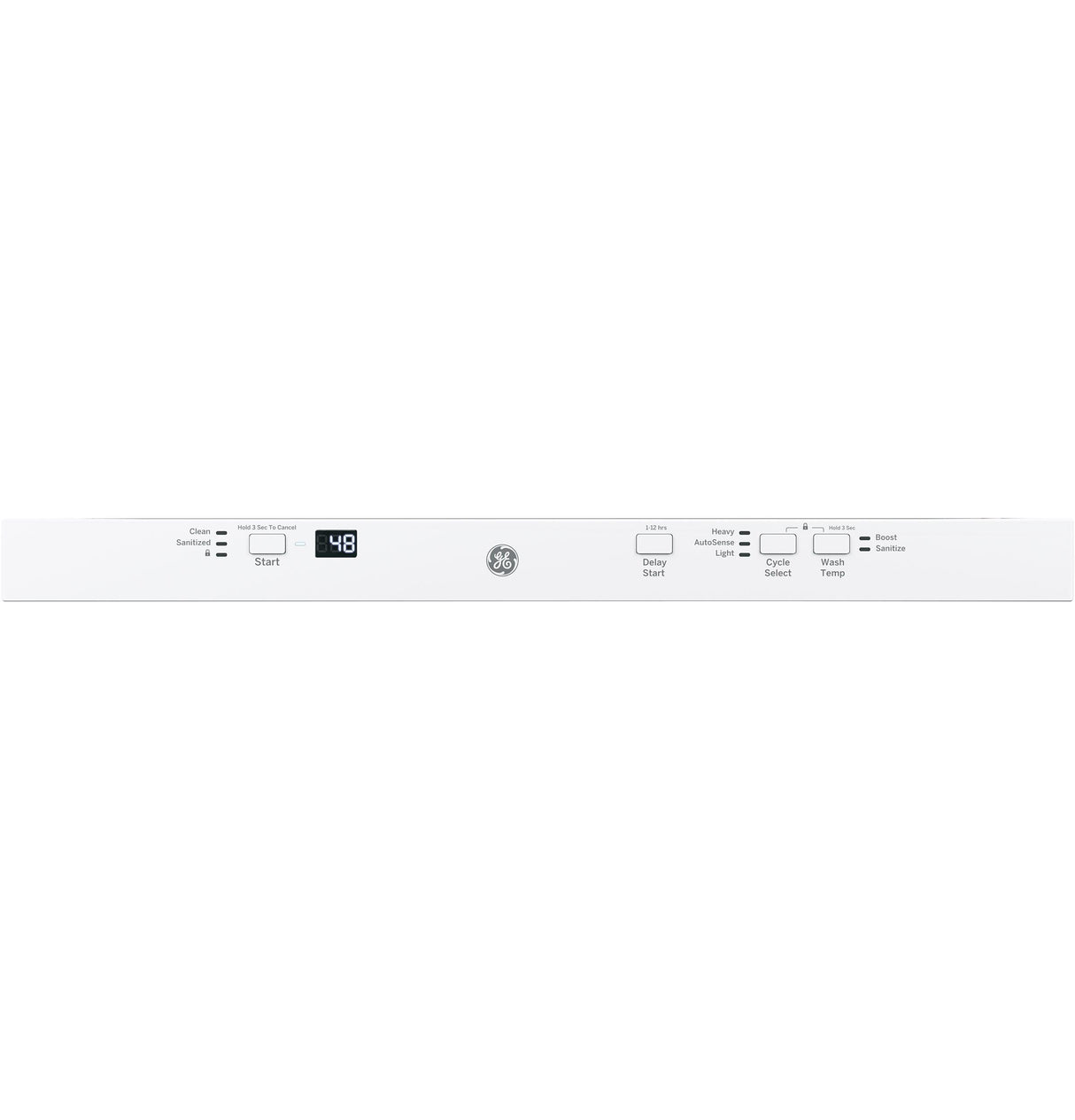 GE® ENERGY STAR® ADA Compliant Stainless Steel Interior Dishwasher with Sanitize Cycle