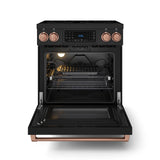 30 Inch Professional Electric Range With Tilt Panel Touch Control In Black/rose Gold  Gordon Ramsay Series