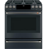 Café™ Front Control Gas Knobs and Handles - Brushed Black