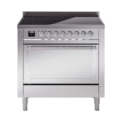 ILVE UNI366QNMPSSC Nostalgie II Noblesse 36 inch Induction Range (Solid Door, Stainless Steel, Chrome)