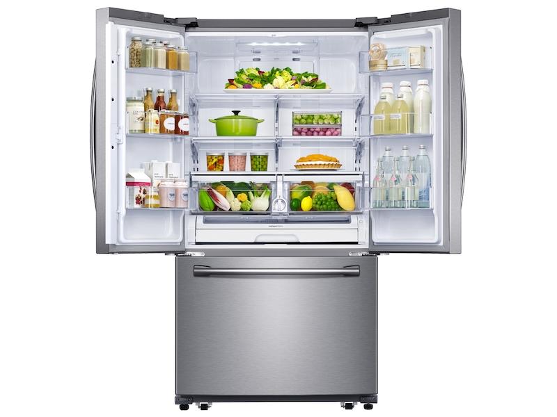 25.1 cu. ft. 3-Door French Door Refrigerator with Family Hub™ in Stainless Steel