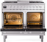 Professional Plus II 40 Inch Dual Fuel Liquid Propane Freestanding Range in Stainless Steel with Trim