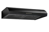 30" 400 CFM Under Cabinet Range Hood Black