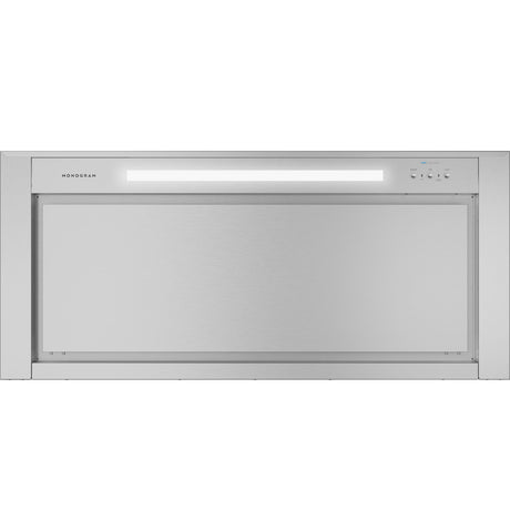 Monogram 48" Wall-Mounted Pyramid Chimney Vent Hood with Air Quality Sensors