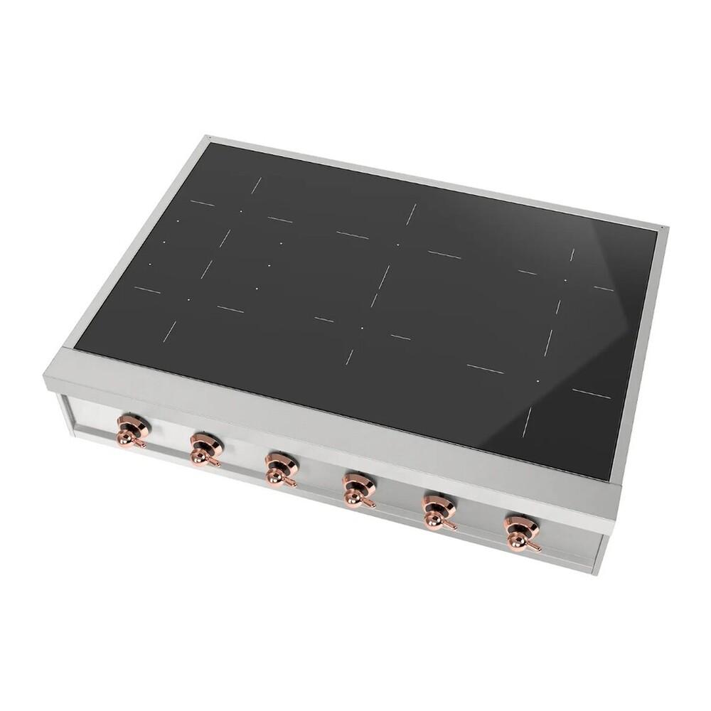 ILVE UHCPI366NSSP Nostalgie II 36 inch Built-In Induction Rangetop with 6 Elements (Copper)