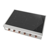 ILVE UHCPI366NSSP Nostalgie II 36 inch Built-In Induction Rangetop with 6 Elements (Copper)
