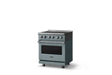 30"W. Induction Range (Finish: November Sky, Trim: Polished Chrome)