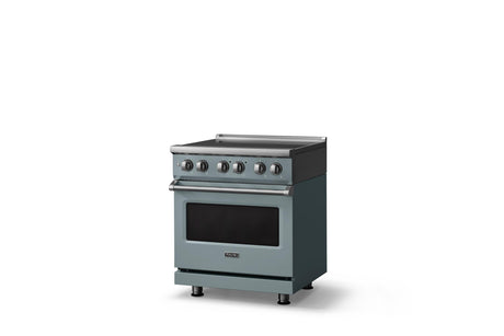 30"W. Induction Range (Finish: November Sky, Trim: Polished Chrome)
