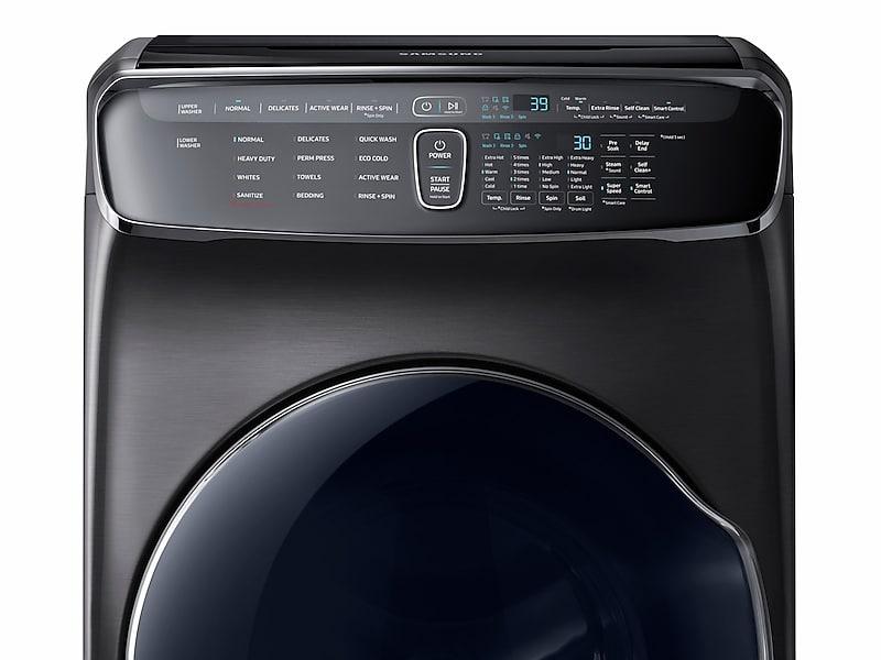 6.0 cu ft. Smart Washer with Flexwash in Black Stainless Steel