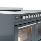 Professional Plus II 40 Inch Electric Freestanding Range in Blue Grey with Trim